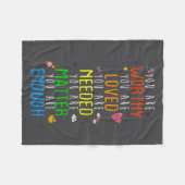 You Are Worthy You Are Loved Suicide Prevention Aw Fleece Deken (Voorkant (Horizontaal))