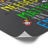 You Are Worthy You Are Loved Suicide Prevention Aw Poster (Hoek)