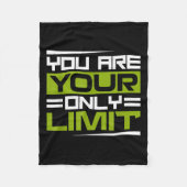 You Are Your Only Limit, Insration And Motivation  Fleece Deken (Voorkant)