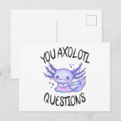 You axolotl questions briefkaart (Voorkant / Achterkant)