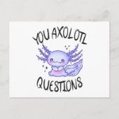 You axolotl questions briefkaart (Voorkant)