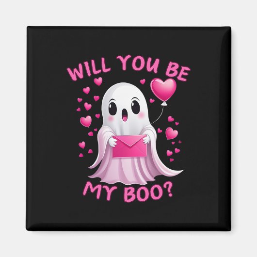You Be My Boo Schattige Ghost Halloween Spooky Sea Magneet (Voorkant)