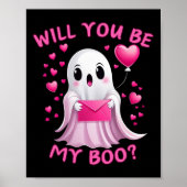 You Be My Boo Schattige Ghost Halloween Spooky Sea Poster (Voorkant)