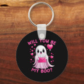 You Be My Boo Schattige Ghost Halloween Spooky Sea Sleutelhanger (Voorkant)