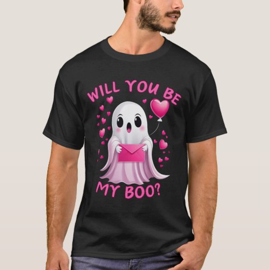 You Be My Boo Schattige Ghost Halloween Spooky Sea T-shirt (Voorkant)