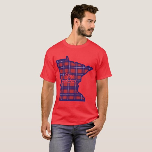 You betcha MN Flannel T-shirt (Voorkant volledig)