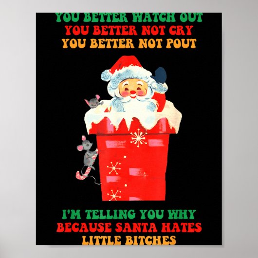 You Better Watch Out You Better Not Cry You Better Poster (Voorkant)