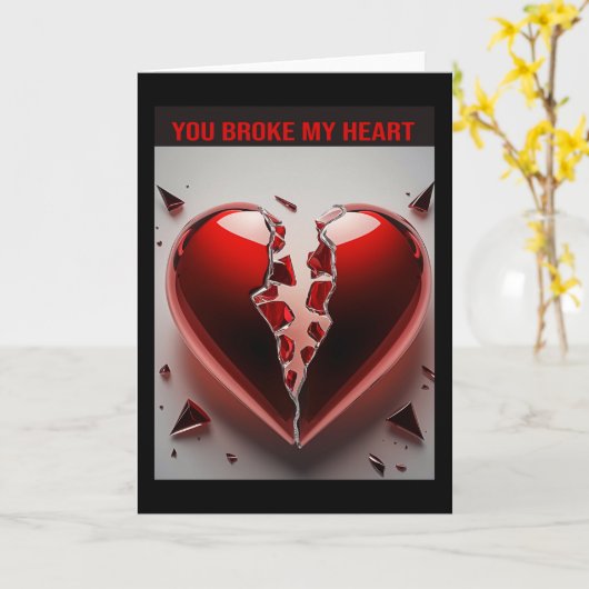 You Broke My Heart. Kaart (Gele Bloem)