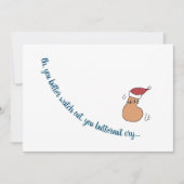 "You Butternut Cry"-flatfoto kerstkaart (Voorkant)