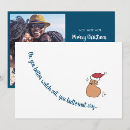 "You Butternut Cry"-flatfoto kerstkaart