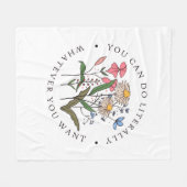 You Can Do Anything You Want, Wildflowers Fleece Deken (Voorkant (Horizontaal))