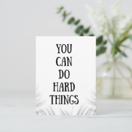 you can do hard things briefkaart