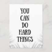 you can do hard things briefkaart (Voorkant)