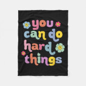 You Can Do Hard Things Teacher Back To School Moti Fleece Deken (Voorkant)