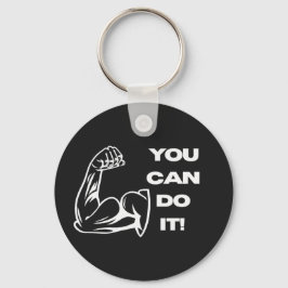 You Can Do It Fitness Motivatie Gym Workout T-Shir Sleutelhanger