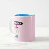 You Can Do It Pickleball (W) Tweekleurige Koffiemok (Voorkant links)