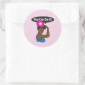 You Can Do It. Rosie Pickleball (B) Ronde Sticker (Tas)