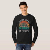 You Can Find Me On The Web  Jumping Spider T-shirt (Voorkant volledig)