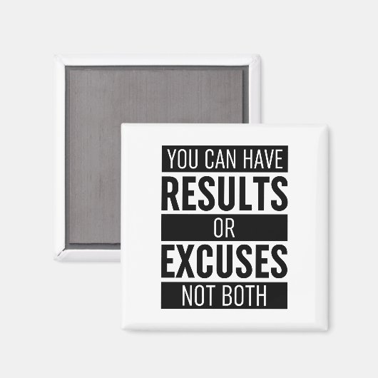 You Can Have Results Or Pardon Not Both Magneet (Voorkant / Achterkant)