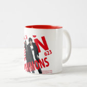 YOU CAN LOVECOMMONS マグType1 Tweekleurige Koffiemok (Voorkant rechts)