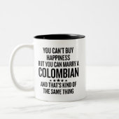 You Can Marry A Colombian Funny Tweekleurige Koffiemok (Links)