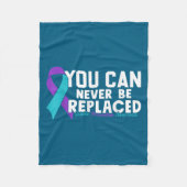 You Can Never Be Replaced Suicide Prevention Aware Fleece Deken (Voorkant)