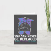 You Can Never Be Replaced Suicide Prevention Aware Kaart (Voorkant)