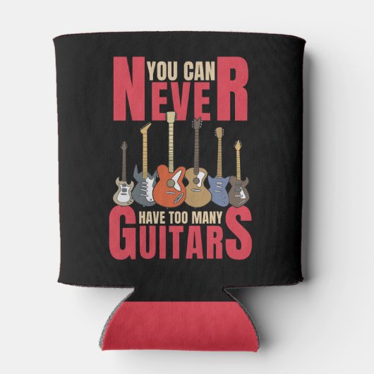 You Can Never Have Too Many Guitars Blikjeskoeler (Achterkant)