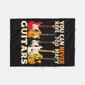 You Can Never Have Too Many Guitars Cool Guitar Lo Fleece Deken (Voorkant (Horizontaal))
