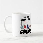 "You Can Never Have Too Many Guitars" Custom Music Koffiemok (Links)