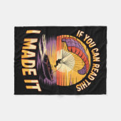 You Can Read This Parasailer Paragliding Boating P Fleece Deken (Voorkant (Horizontaal))