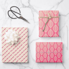 You Can Rely on Me Minimal Pattern & Quote Design Inpakpapier Vel