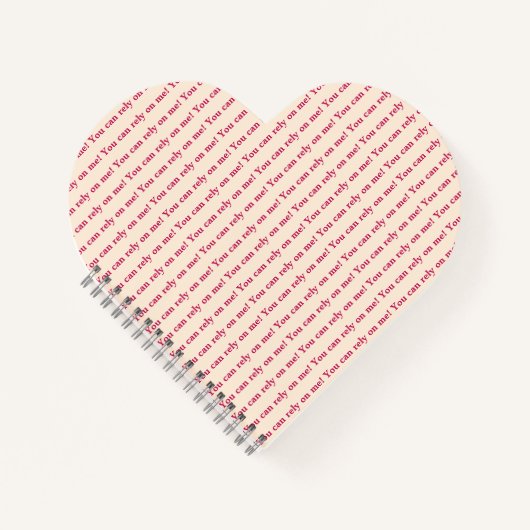 You Can Rely on Me Minimal Pattern & Quote Design Notitieboek (Voorkant)