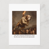 You can’t teach an old dog new tricks briefkaart (Voorkant)