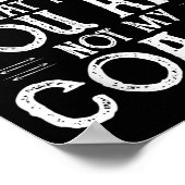 You Can’t Tell Me, Not My Coach Tee Funny Quote  Poster (Hoek)