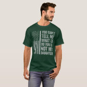 You Canell Me What to Do Daughter retro T-shirt (Voorkant volledig)