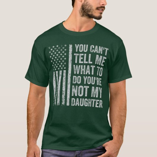 You Canell Me What to Do Daughter retro T-shirt (Voorkant)