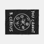You Cannot Be Cereus Microbiology Lover Science Pu Fleece Deken (Voorkant (Horizontaal))