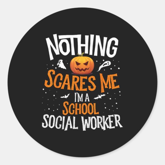 You Cannot E Me I'm A Middle School Social Worker  Ronde Sticker (Voorkant)