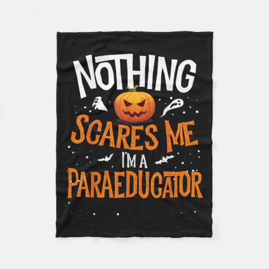 You Cannot E Me I'm A Paraeducator Halloween Para  Fleece Deken (Voorkant)