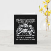 You Can't Always Control Who Comes Into Your Life  Kaart (Gele Bloem)