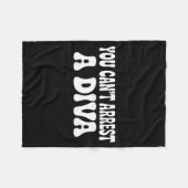 You Can't Arrest A Diva Funny Fleece Deken (Voorkant (Horizontaal))