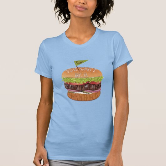 You Can't Be A Meat-Eating Milieu T-shirt (Voorkant)