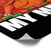 You Can't Beat My Meat Naughty Thanksgiving Turkey Poster (Hoek)