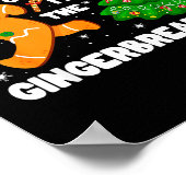 You Can't Catch Me I'm The Gingerbread Man Funny C Poster (Hoek)