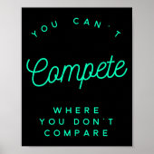 You Can't Compete Where You Don't Compare, Winners Poster (Voorkant)