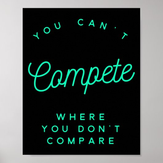You Can't Compete Where You Don't Compare, Winners Poster (Voorkant)