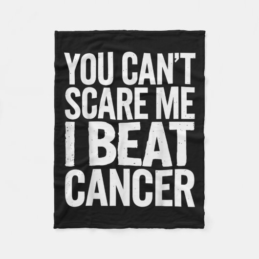 You Can't E Me I Beat Cancer  Fleece Deken (Voorkant)