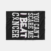 You Can't E Me I Beat Cancer  Fleece Deken (Voorkant (Horizontaal))