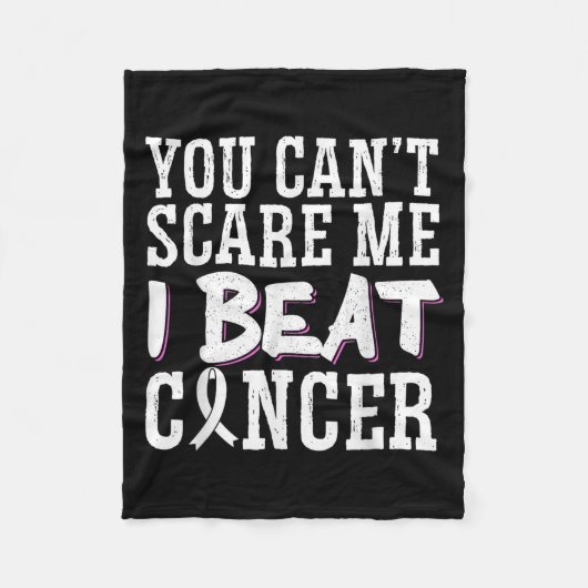 You Can't E Me I Beat Cancer  Fleece Deken (Voorkant)